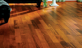Waxed parquet and wooden floor and hard wood flooring